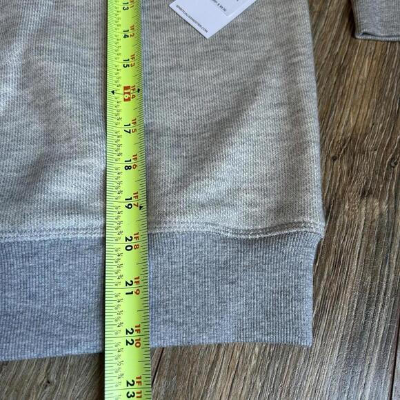 NWT Spritual Gangster Small Grey Namaste Patch Sweatshirt crewneck 3/4 sleeve - Picture 6 of 9